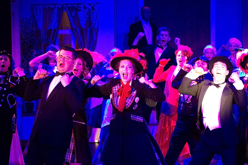 Willenhall Musical Theatre Company's 2016 production of Me and My Girl at Dormston Mill Theatre, Sedgley. Photograph 113 of 308.