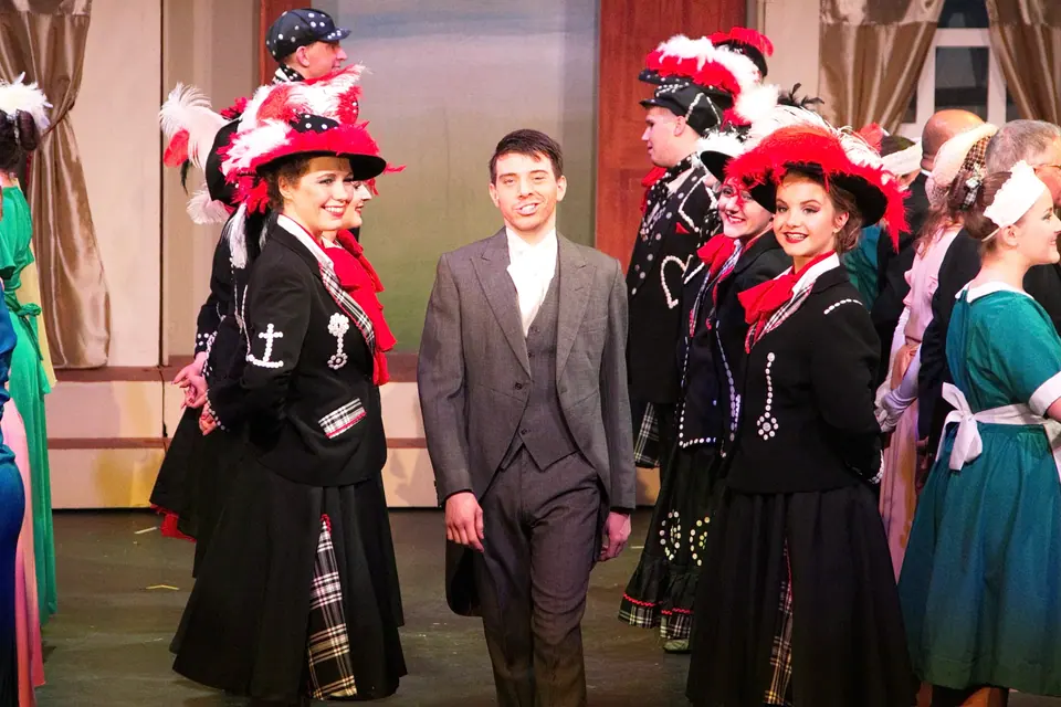 Willenhall Musical Theatre Company's 2016 production of Me and My Girl at Dormston Mill Theatre, Sedgley. Photograph 13 of 30.