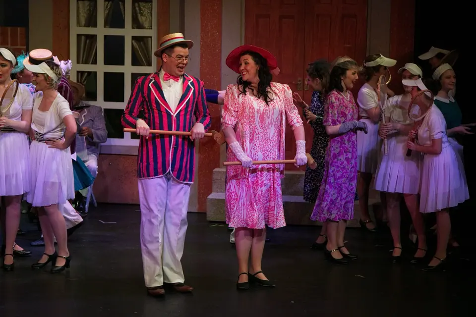 Willenhall Musical Theatre Company's 2016 production of Me and My Girl at Dormston Mill Theatre, Sedgley. Photograph 142 of 308.