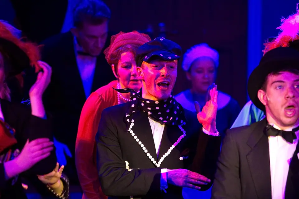 Willenhall Musical Theatre Company's 2016 production of Me and My Girl at Dormston Mill Theatre, Sedgley. Photograph 146 of 308.