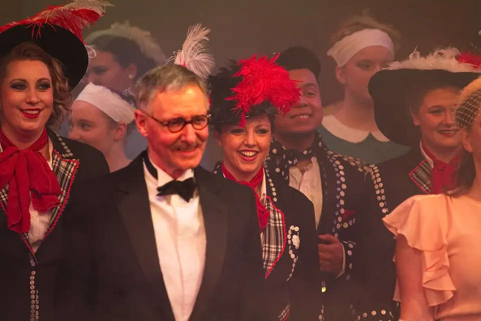 Willenhall Musical Theatre Company's 2016 production of Me and My Girl at Dormston Mill Theatre, Sedgley. Photograph 161 of 308.