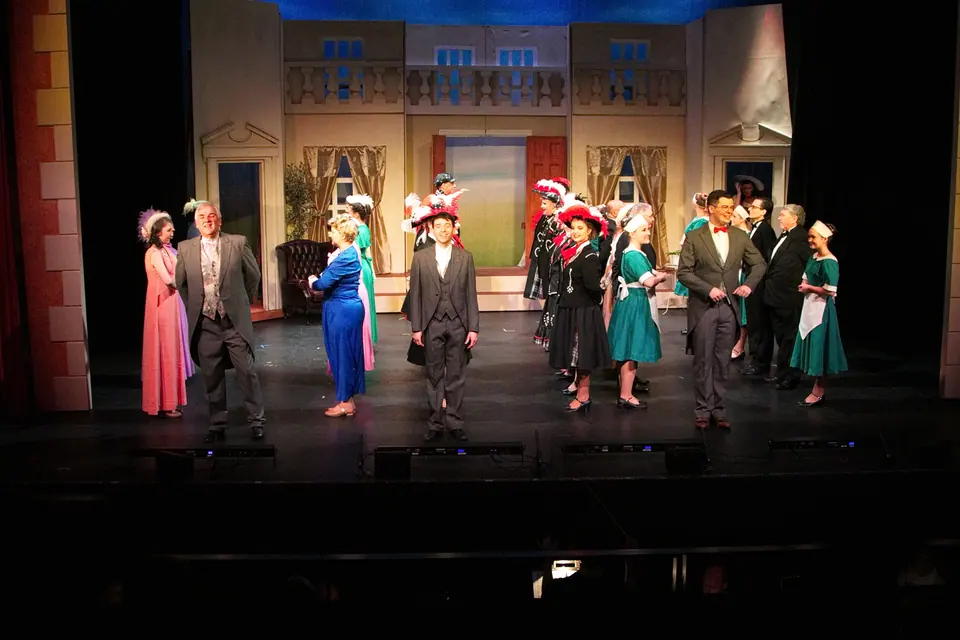Willenhall Musical Theatre Company's 2016 production of Me and My Girl at Dormston Mill Theatre, Sedgley. Photograph 166 of 308.
