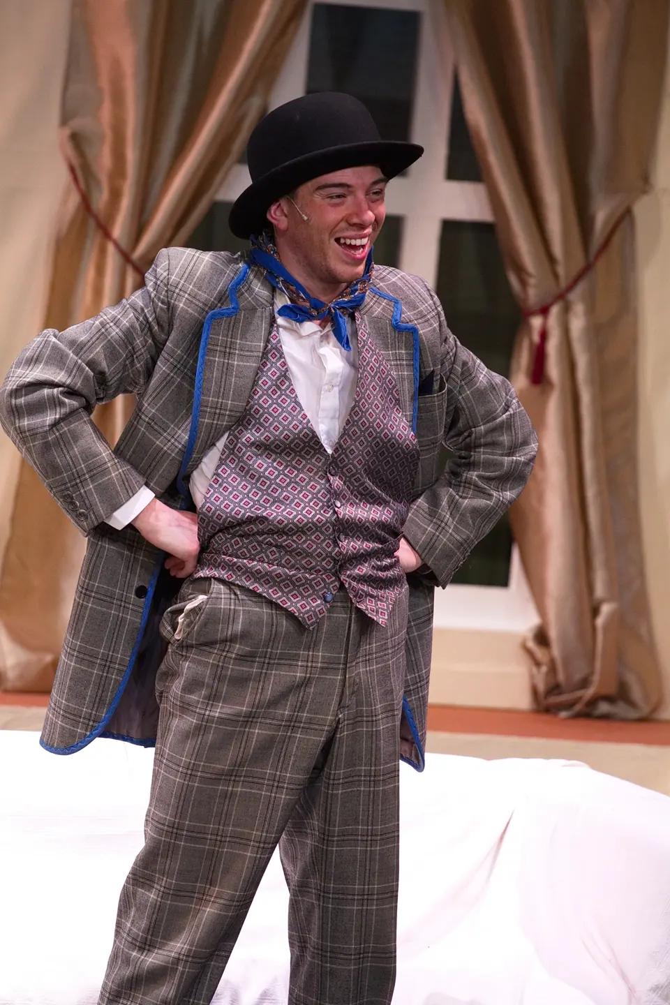 Willenhall Musical Theatre Company's 2016 production of Me and My Girl at Dormston Mill Theatre, Sedgley. Photograph 20 of 30.