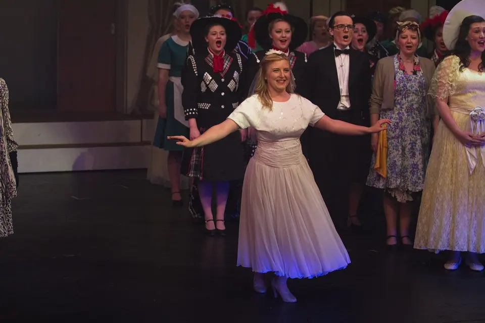 Willenhall Musical Theatre Company's 2016 production of Me and My Girl at Dormston Mill Theatre, Sedgley. Photograph 241 of 308.