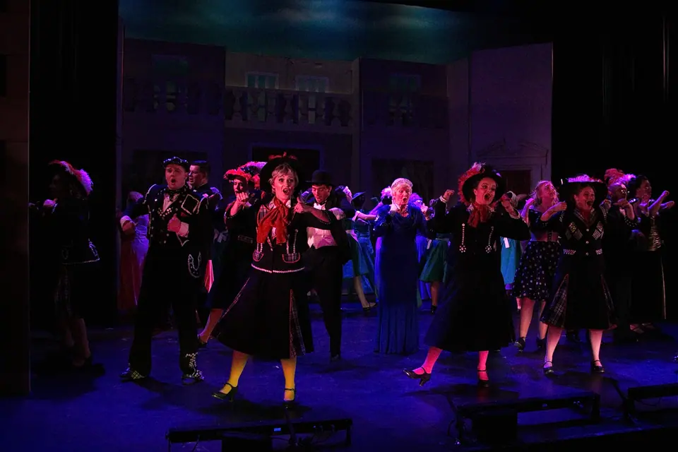 Willenhall Musical Theatre Company's 2016 production of Me and My Girl at Dormston Mill Theatre, Sedgley. Photograph 299 of 308.