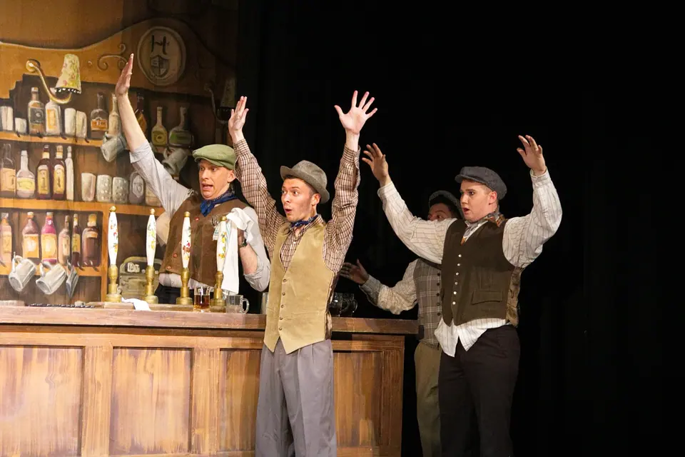 Willenhall Musical Theatre Company's 2016 production of Me and My Girl at Dormston Mill Theatre, Sedgley. Photograph 39 of 308.