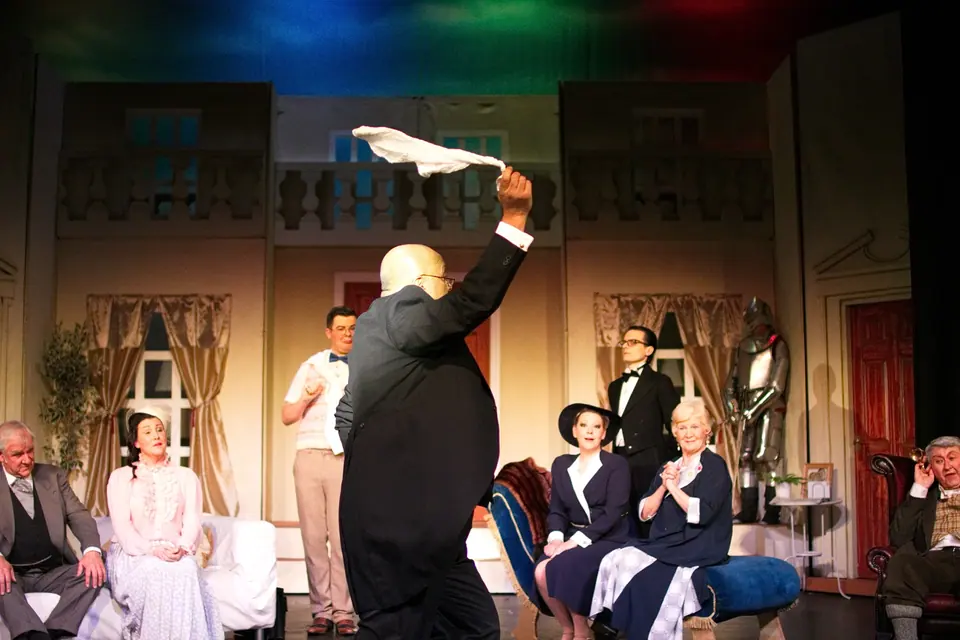 Willenhall Musical Theatre Company's 2016 production of Me and My Girl at Dormston Mill Theatre, Sedgley. Photograph 44 of 308.