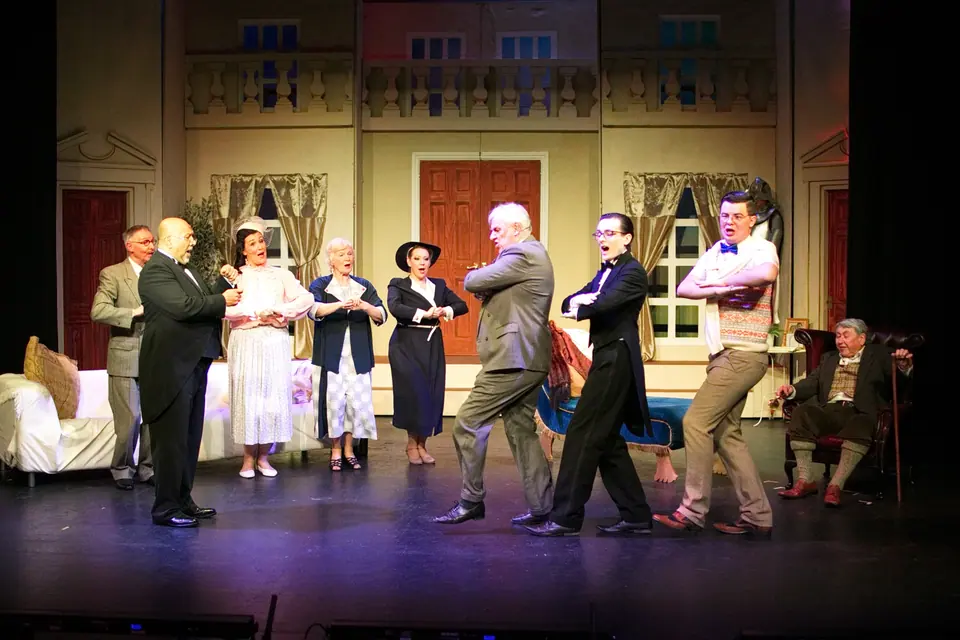 Willenhall Musical Theatre Company's 2016 production of Me and My Girl at Dormston Mill Theatre, Sedgley. Photograph 46 of 308.