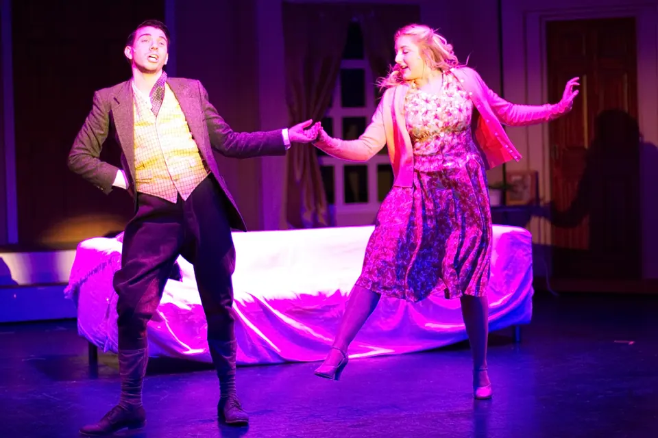 Willenhall Musical Theatre Company's 2016 production of Me and My Girl at Dormston Mill Theatre, Sedgley. Photograph 71 of 308.
