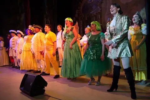 Willenhall Musical Theatre Company's 2011 pantomime, Mother Goose at Moreton Community School, Wolverhampton. Photograph 15 of 30.