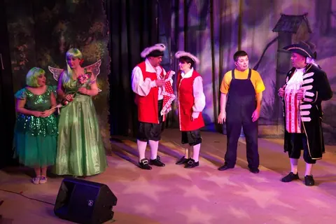 Willenhall Musical Theatre Company's 2011 pantomime, Mother Goose at Moreton Community School, Wolverhampton. Photograph 17 of 30.