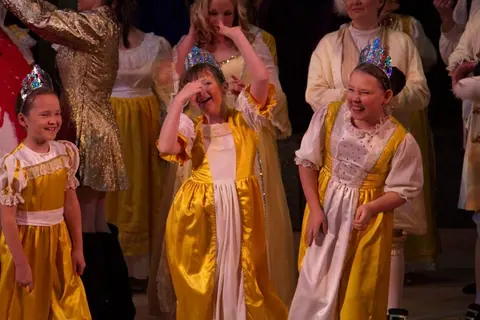 Willenhall Musical Theatre Company's 2011 pantomime, Mother Goose at Moreton Community School, Wolverhampton. Photograph 23 of 30.