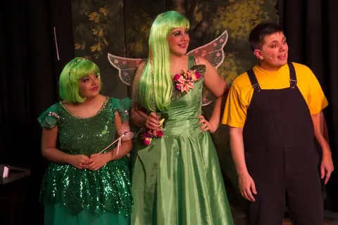 Willenhall Musical Theatre Company's 2011 pantomime, Mother Goose at Moreton Community School, Wolverhampton. Photograph 28 of 30.