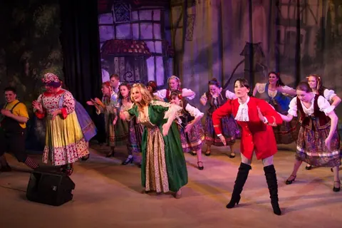 Willenhall Musical Theatre Company's 2011 pantomime, Mother Goose at Moreton Community School, Wolverhampton. Photograph 19 of 60.