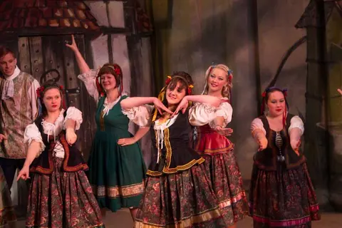 Willenhall Musical Theatre Company's 2011 pantomime, Mother Goose at Moreton Community School, Wolverhampton. Photograph 22 of 60.