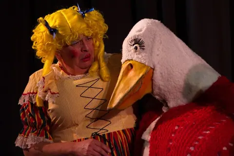 Willenhall Musical Theatre Company's 2011 pantomime, Mother Goose at Moreton Community School, Wolverhampton. Photograph 27 of 60.