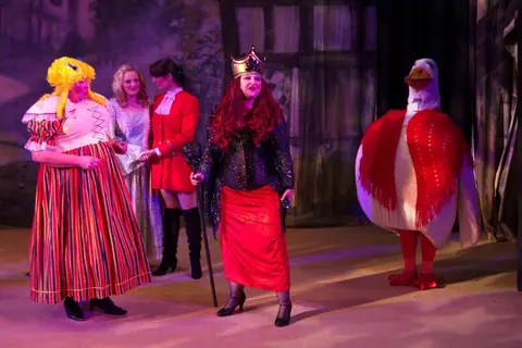 Willenhall Musical Theatre Company's 2011 pantomime, Mother Goose at Moreton Community School, Wolverhampton. Photograph 35 of 60.