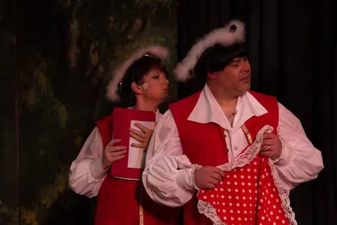 Willenhall Musical Theatre Company's 2011 pantomime, Mother Goose at Moreton Community School, Wolverhampton. Photograph 45 of 60.
