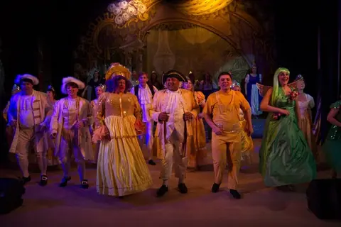 Willenhall Musical Theatre Company's 2011 pantomime, Mother Goose at Moreton Community School, Wolverhampton. Photograph 51 of 60.