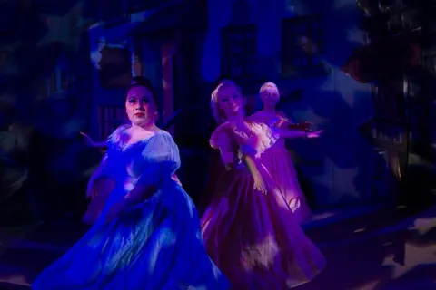Willenhall Musical Theatre Company's 2011 pantomime, Mother Goose at Moreton Community School, Wolverhampton. Photograph 58 of 60.