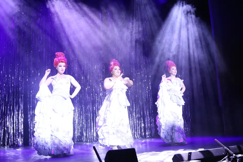 Willenhall Musical Theatre Company's 2022 production of Priscilla Queen of the Desert at Dormston Mill Theatre, Sedgley. Photograph 2 of 246.