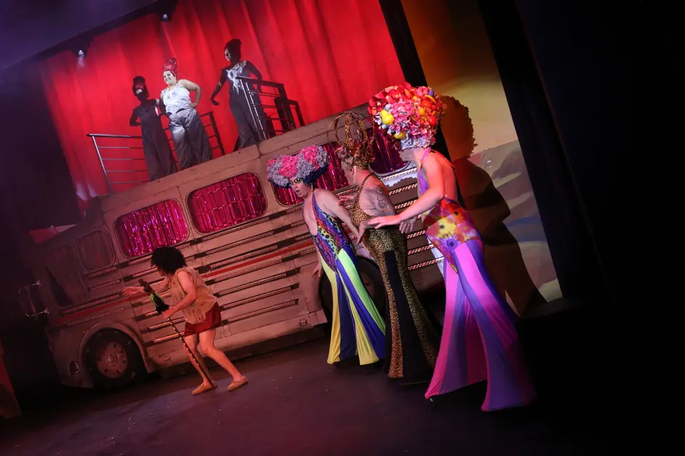 Willenhall Musical Theatre Company's 2022 production of Priscilla Queen of the Desert at Dormston Mill Theatre, Sedgley. Photograph 109 of 246.