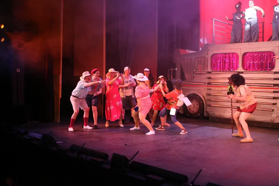 Willenhall Musical Theatre Company's 2022 production of Priscilla Queen of the Desert at Dormston Mill Theatre, Sedgley. Photograph 110 of 246.