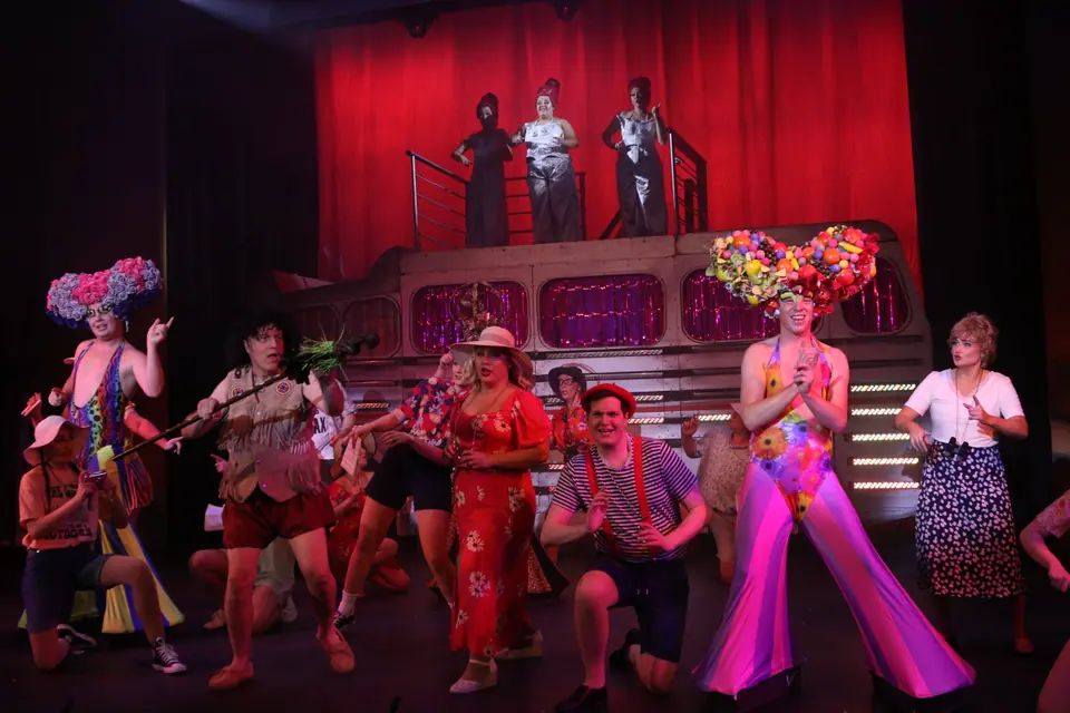 Willenhall Musical Theatre Company's 2022 production of Priscilla Queen of the Desert at Dormston Mill Theatre, Sedgley. Photograph 111 of 246.