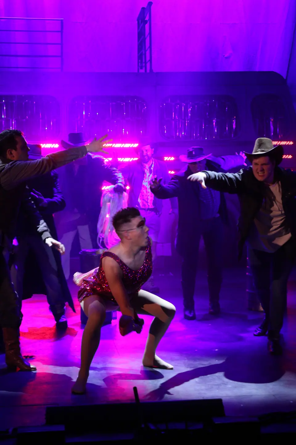 Willenhall Musical Theatre Company's 2022 production of Priscilla Queen of the Desert at Dormston Mill Theatre, Sedgley. Photograph 171 of 246.
