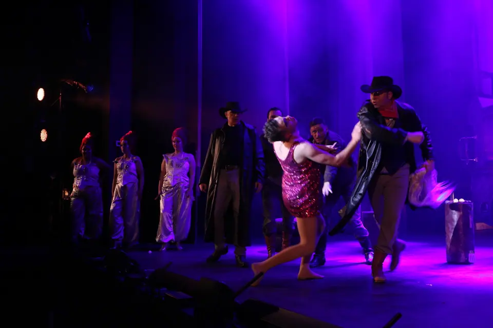 Willenhall Musical Theatre Company's 2022 production of Priscilla Queen of the Desert at Dormston Mill Theatre, Sedgley. Photograph 174 of 246.