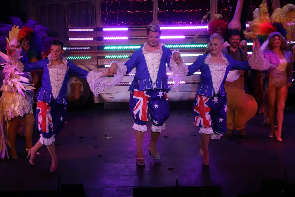 Willenhall Musical Theatre Company's 2022 production of Priscilla Queen of the Desert at Dormston Mill Theatre, Sedgley. Photograph 244 of 246.