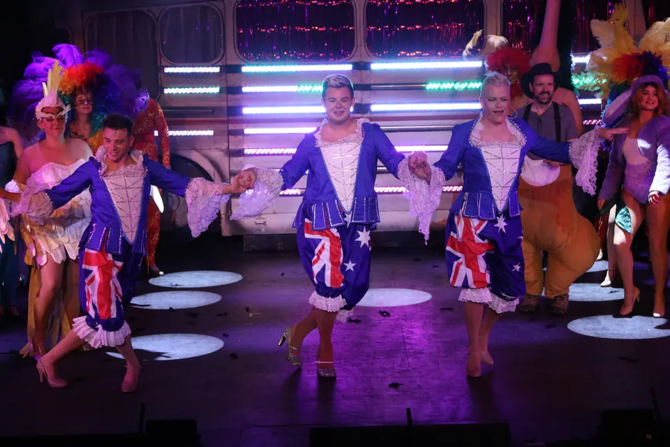 Willenhall Musical Theatre Company's 2022 production of Priscilla Queen of the Desert at Dormston Mill Theatre, Sedgley. Photograph 245 of 246.