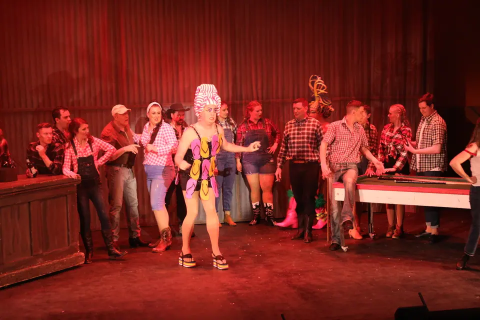 Willenhall Musical Theatre Company's 2022 production of Priscilla Queen of the Desert at Dormston Mill Theatre, Sedgley. Photograph 76 of 246.
