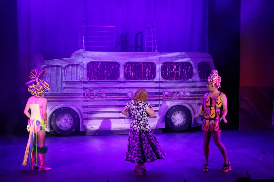 Willenhall Musical Theatre Company's 2022 production of Priscilla Queen of the Desert at Dormston Mill Theatre, Sedgley. Photograph 89 of 246.
