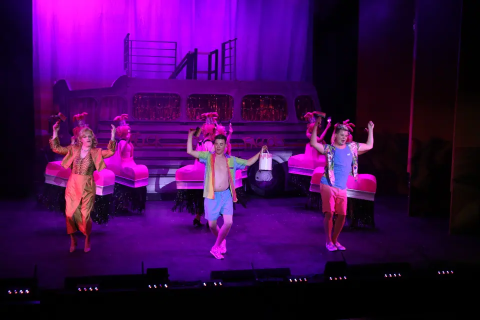 Willenhall Musical Theatre Company's 2022 production of Priscilla Queen of the Desert at Dormston Mill Theatre, Sedgley. Photograph 97 of 246.