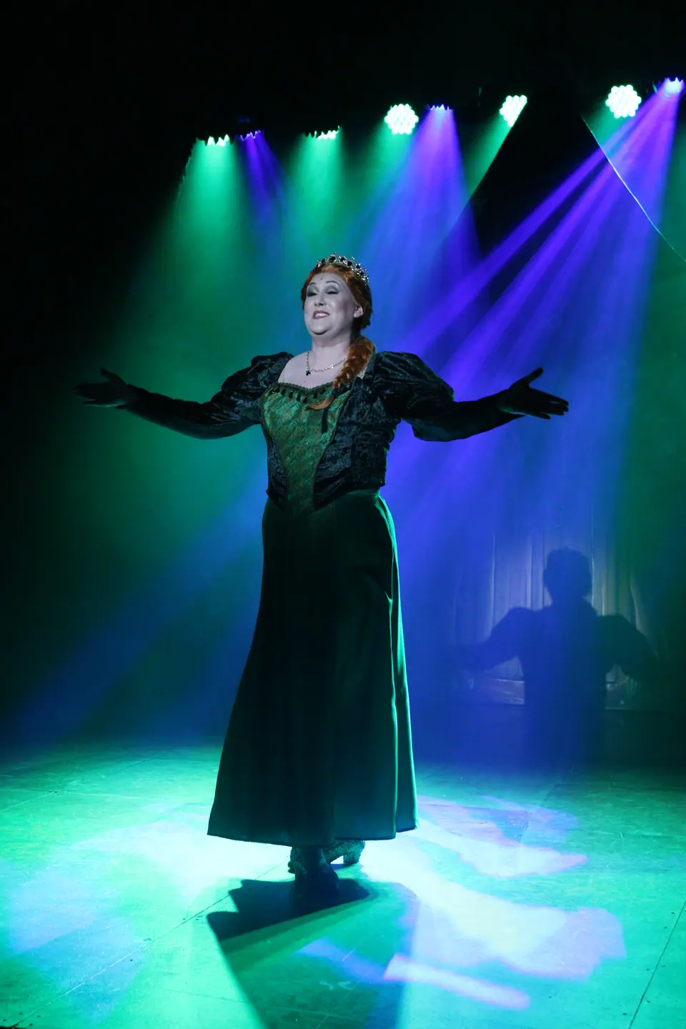 Willenhall Musical Theatre Company's 2023 production of Shrek the Musical at Dormston Mill Theatre, Sedgley. Photograph 2 of 8.