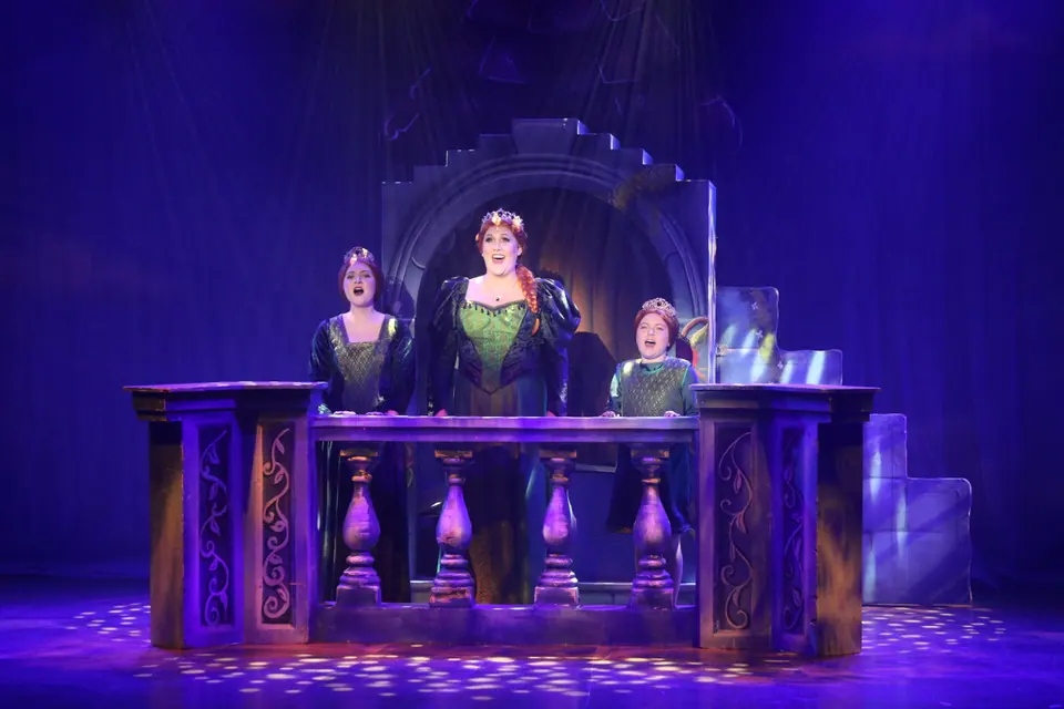 Willenhall Musical Theatre Company's 2023 production of Shrek the Musical at Dormston Mill Theatre, Sedgley. Photograph 4 of 8.