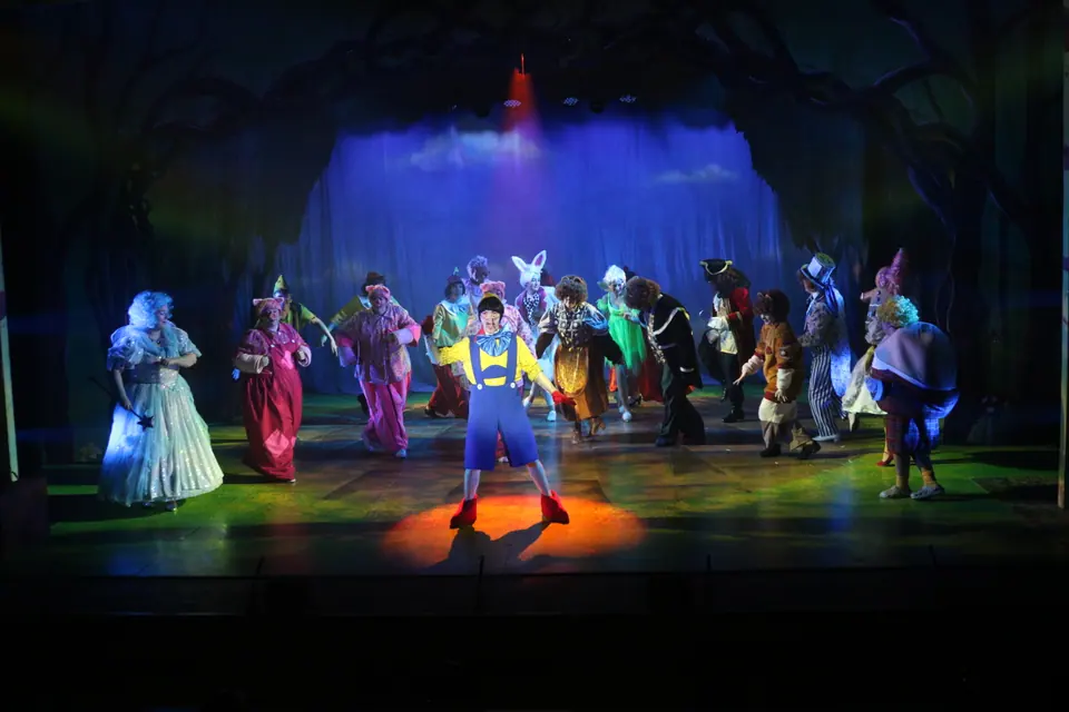Willenhall Musical Theatre Company's 2023 production of Shrek the Musical at Dormston Mill Theatre, Sedgley. Photograph 6 of 8.