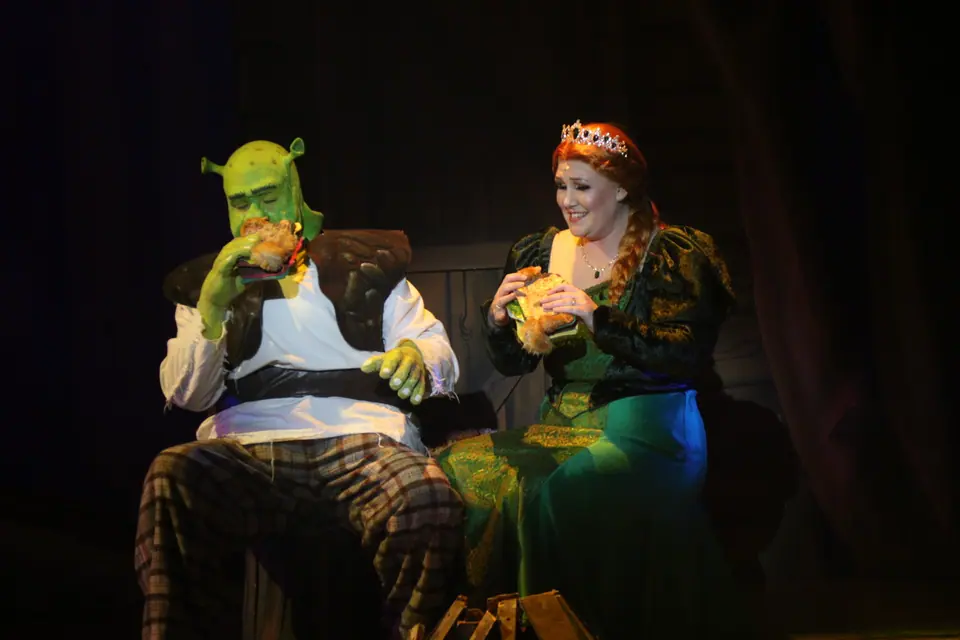 Willenhall Musical Theatre Company's 2023 production of Shrek the Musical at Dormston Mill Theatre, Sedgley. Photograph 109 of 165.