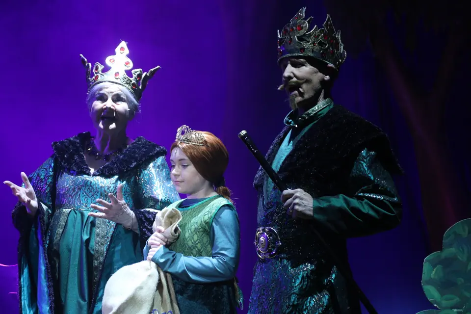 Willenhall Musical Theatre Company's 2023 production of Shrek the Musical at Dormston Mill Theatre, Sedgley. Photograph 11 of 165.
