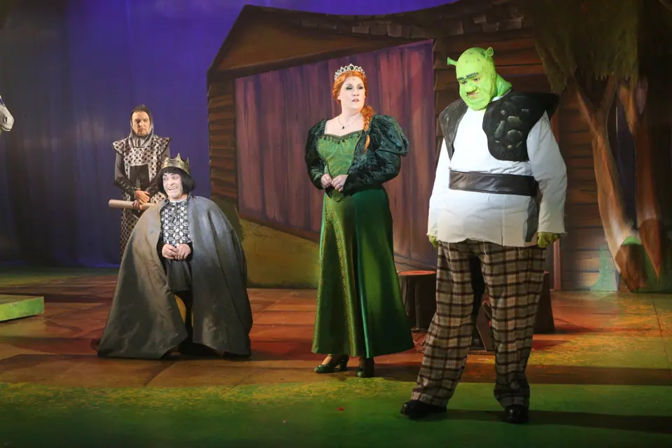 Willenhall Musical Theatre Company's 2023 production of Shrek the Musical at Dormston Mill Theatre, Sedgley. Photograph 116 of 165.