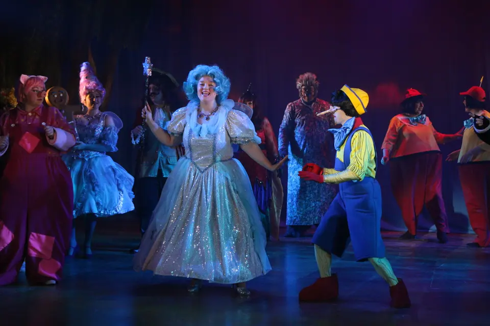Willenhall Musical Theatre Company's 2023 production of Shrek the Musical at Dormston Mill Theatre, Sedgley. Photograph 128 of 165.
