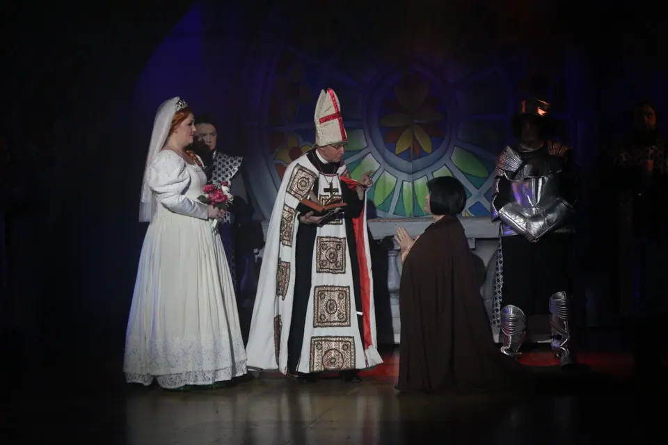Willenhall Musical Theatre Company's 2023 production of Shrek the Musical at Dormston Mill Theatre, Sedgley. Photograph 137 of 165.