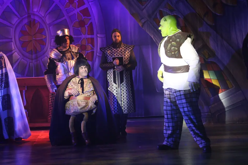 Willenhall Musical Theatre Company's 2023 production of Shrek the Musical at Dormston Mill Theatre, Sedgley. Photograph 138 of 165.
