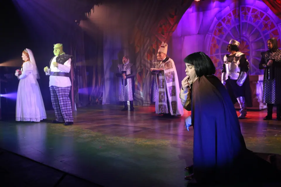 Willenhall Musical Theatre Company's 2023 production of Shrek the Musical at Dormston Mill Theatre, Sedgley. Photograph 143 of 165.