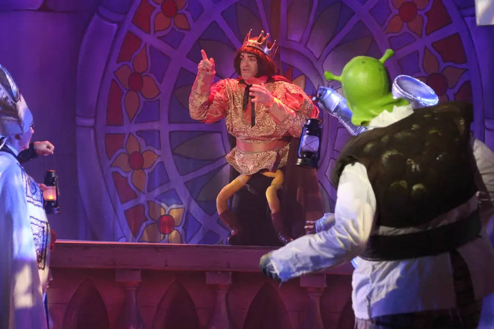 Willenhall Musical Theatre Company's 2023 production of Shrek the Musical at Dormston Mill Theatre, Sedgley. Photograph 151 of 165.