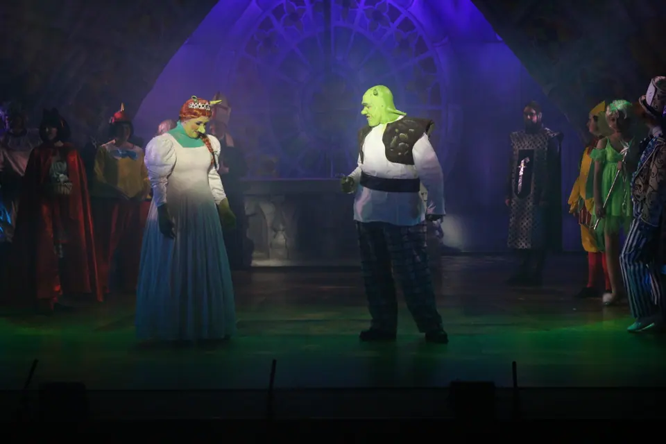 Willenhall Musical Theatre Company's 2023 production of Shrek the Musical at Dormston Mill Theatre, Sedgley. Photograph 153 of 165.