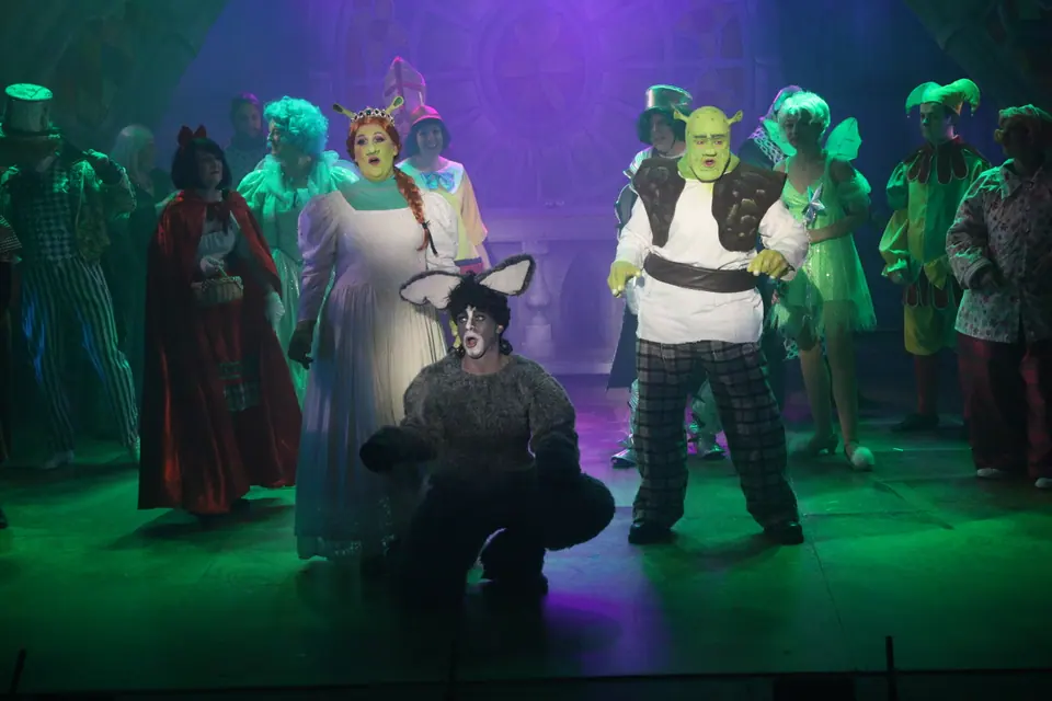 Willenhall Musical Theatre Company's 2023 production of Shrek the Musical at Dormston Mill Theatre, Sedgley. Photograph 154 of 165.