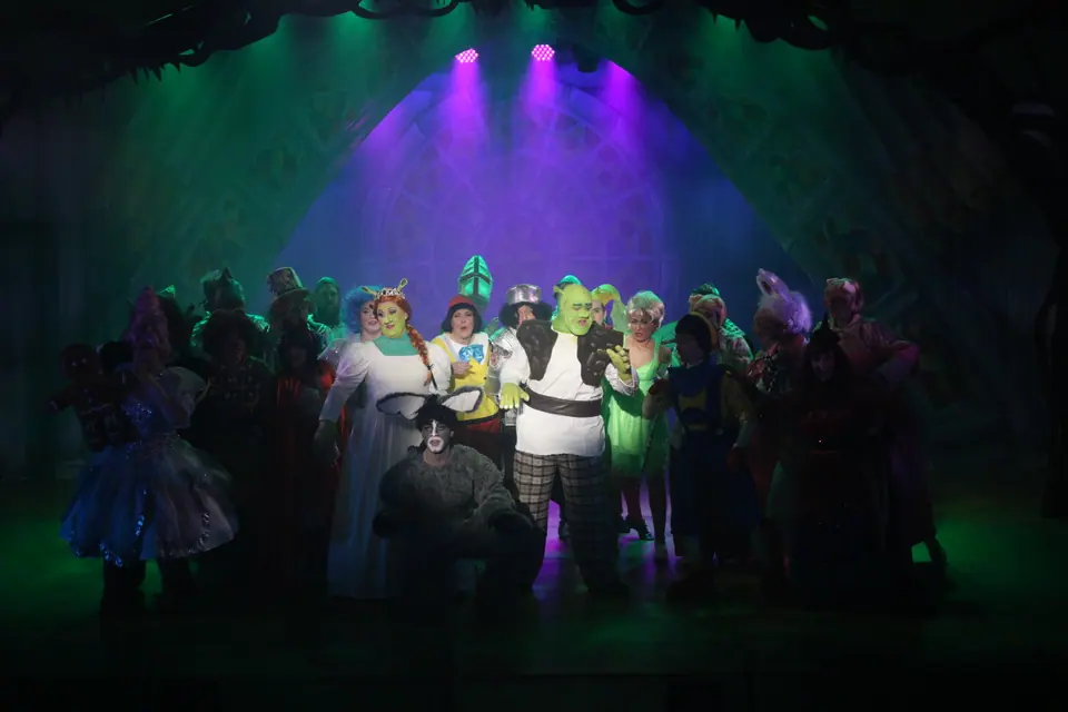 Willenhall Musical Theatre Company's 2023 production of Shrek the Musical at Dormston Mill Theatre, Sedgley. Photograph 155 of 165.