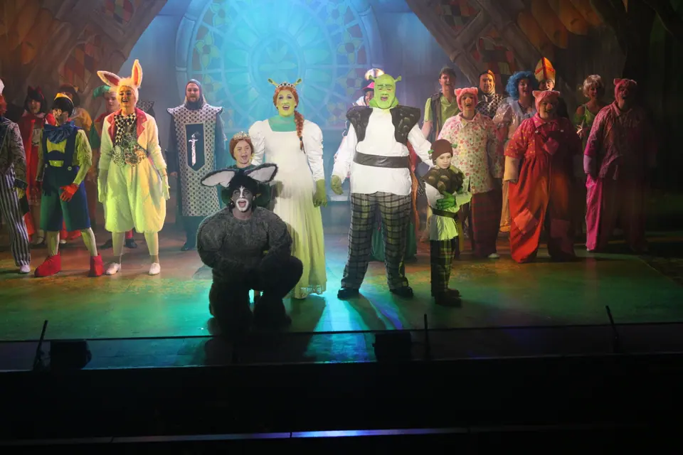 Willenhall Musical Theatre Company's 2023 production of Shrek the Musical at Dormston Mill Theatre, Sedgley. Photograph 157 of 165.